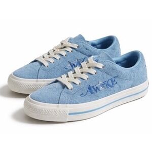 Converse x Awake NY Blue Suede Sneakers Women's 6.5 Rare Collab Low Top